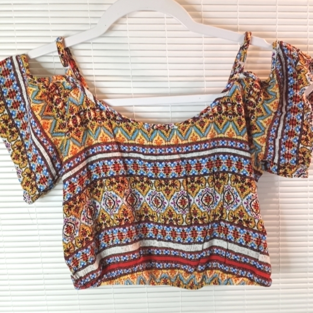 Bohemian Style Crop Top by LA Hearts Size XS